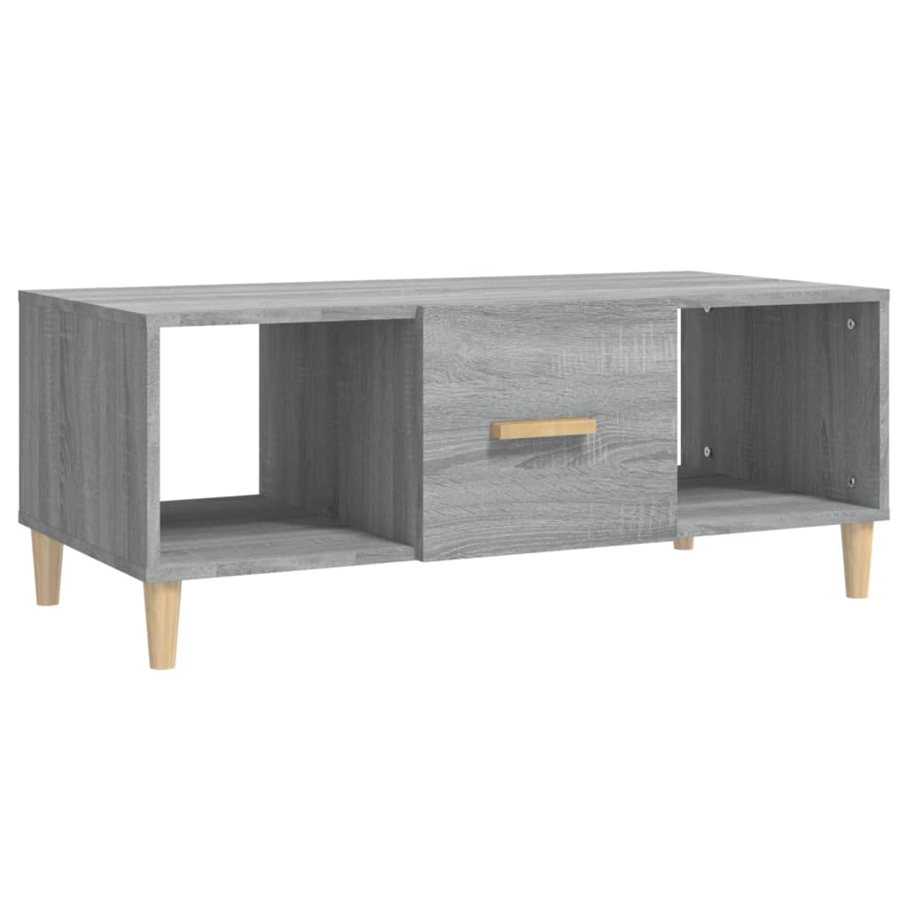 Coffee Table Grey Sonoma 102x50x40 cm Engineered Wood