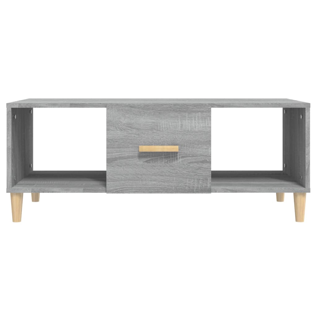 Coffee Table Grey Sonoma 102x50x40 cm Engineered Wood