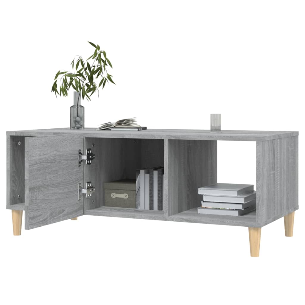 Coffee Table Grey Sonoma 102x50x40 cm Engineered Wood