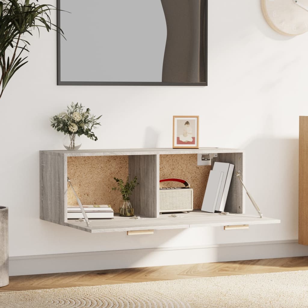 Wall Cabinet Grey Sonoma 100x36.5x35 cm Engineered Wood