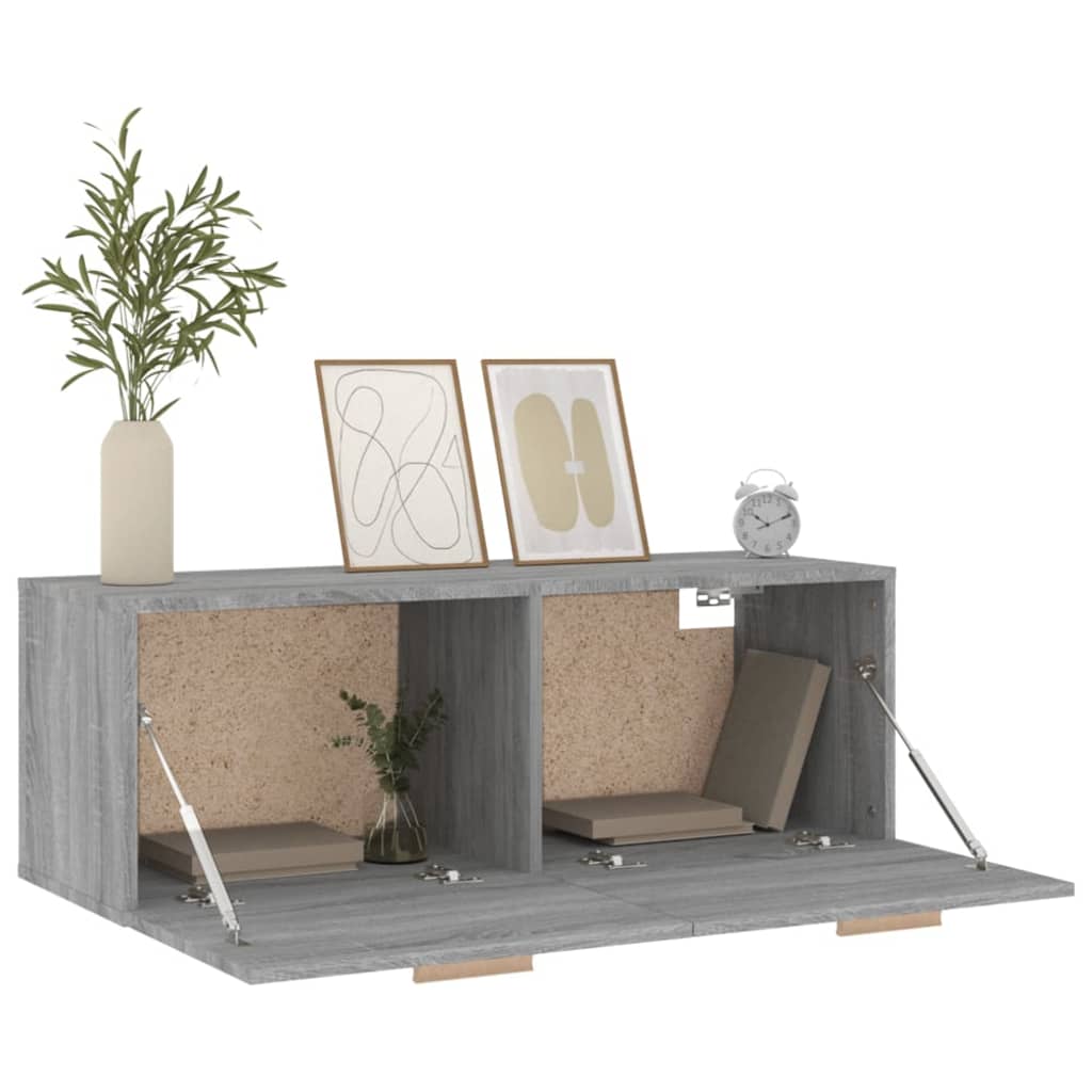 Wall Cabinet Grey Sonoma 100x36.5x35 cm Engineered Wood