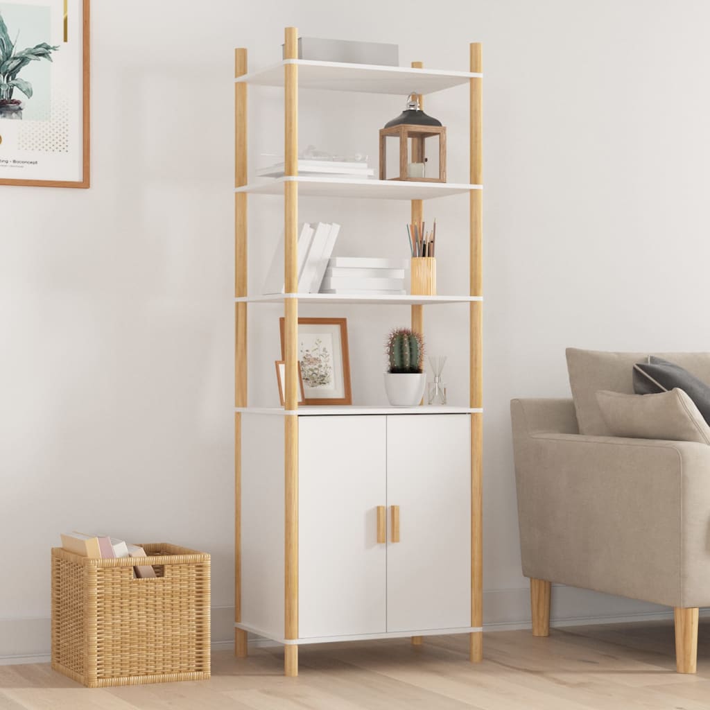 Highboard White 60x40x173 cm Engineered Wood
