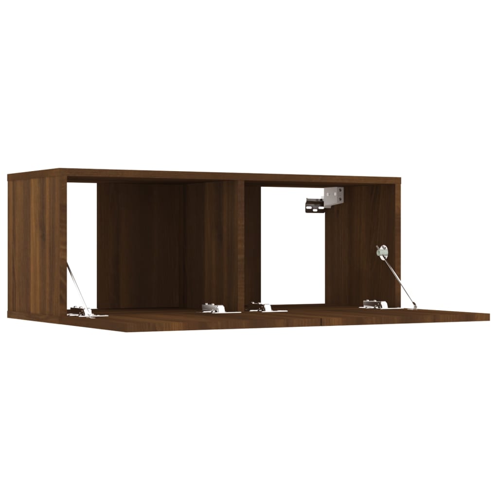 TV Cabinets 4 pcs Brown Oak 80x30x30 cm Engineered Wood