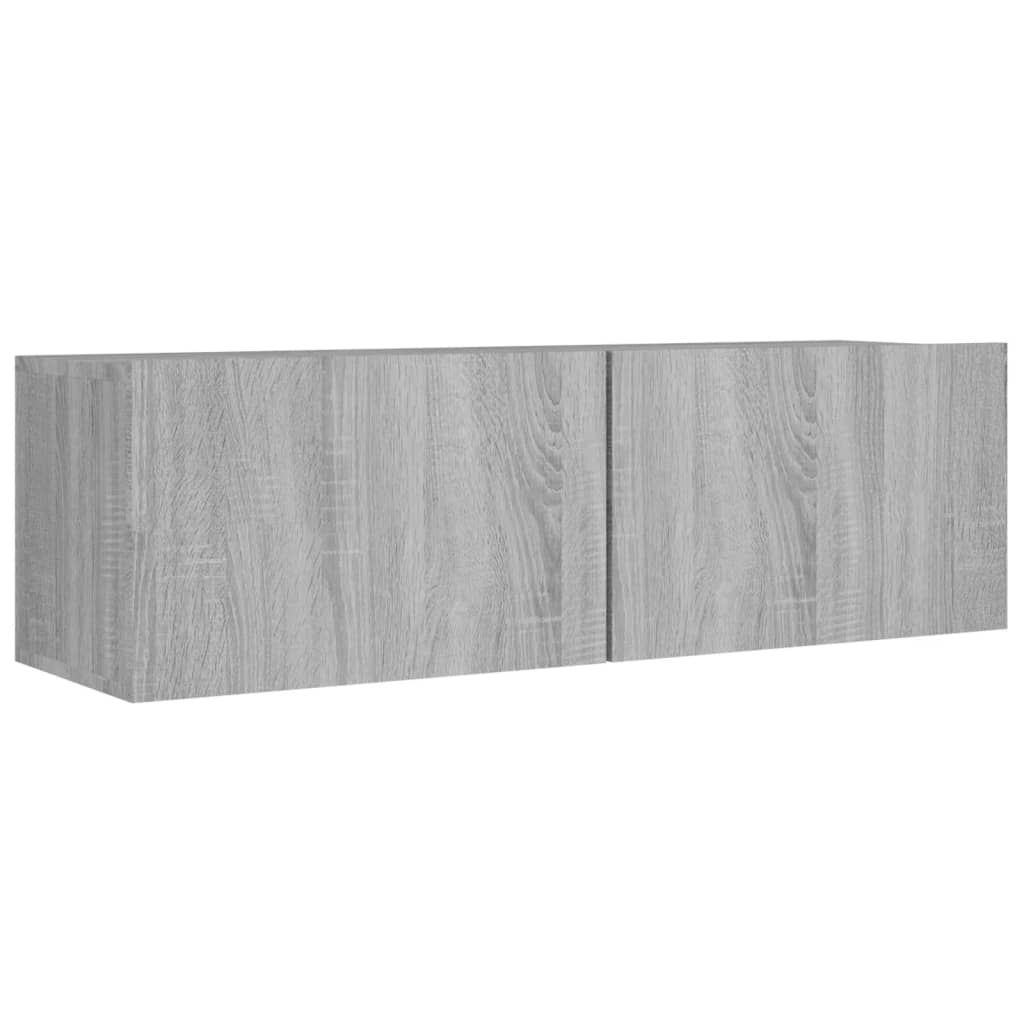 8 Piece TV Cabinet Set Grey Sonoma Engineered Wood