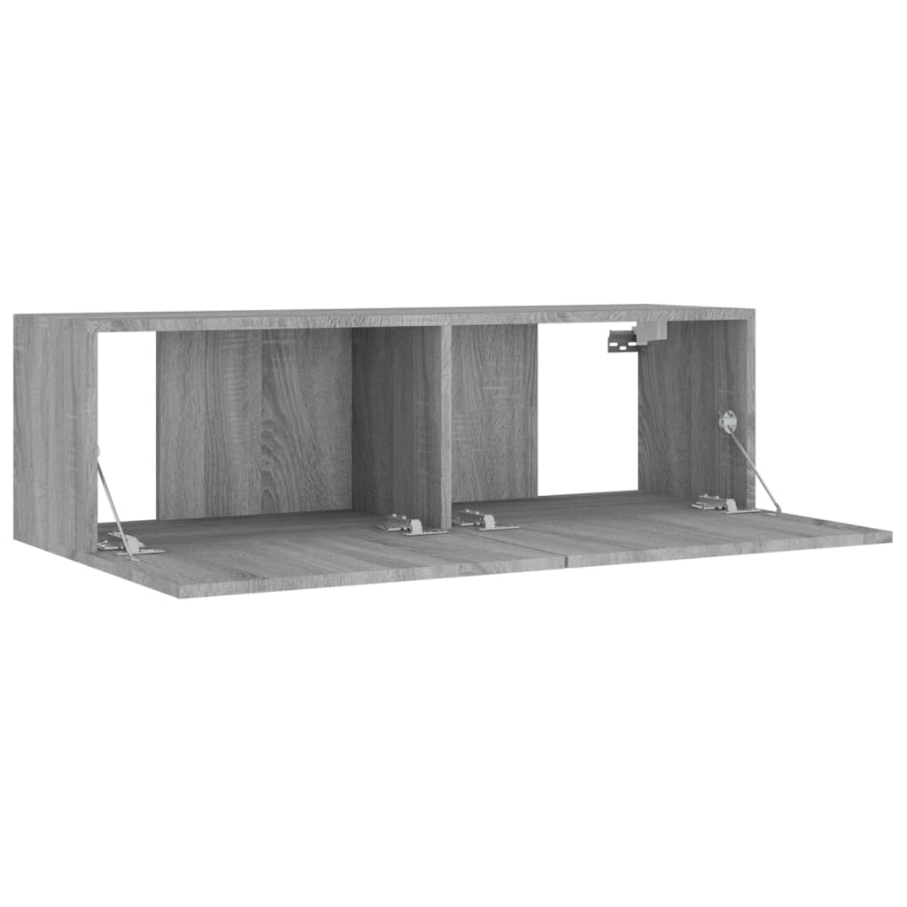 8 Piece TV Cabinet Set Grey Sonoma Engineered Wood