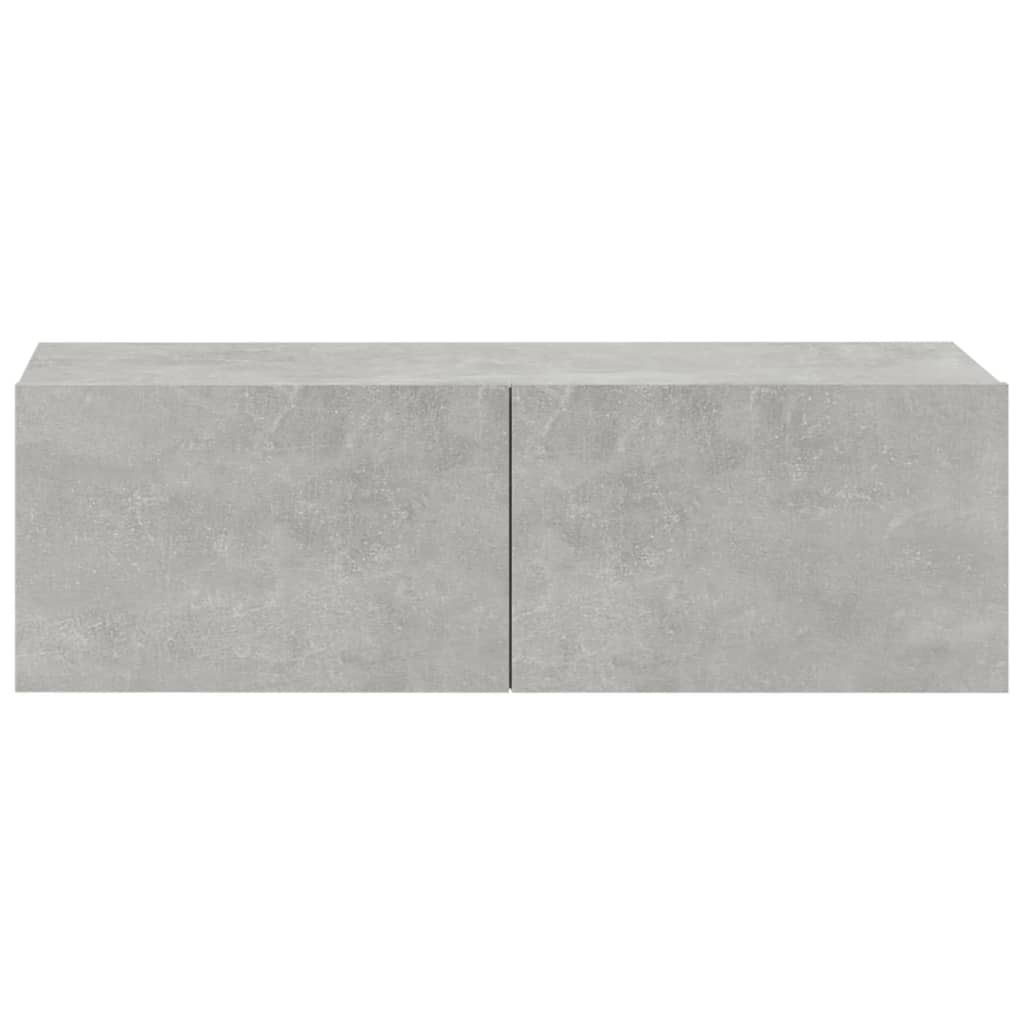 3 Piece TV Cabinet Set Concrete Grey Engineered Wood