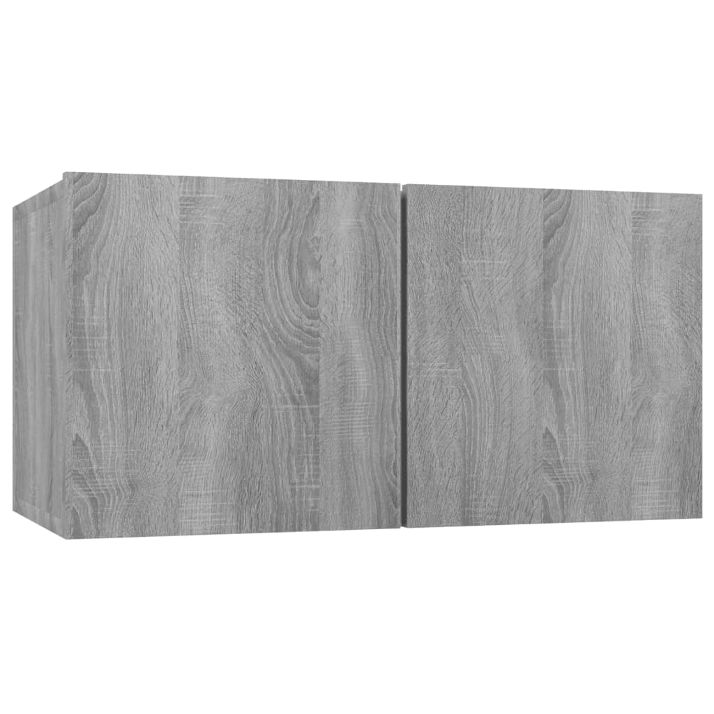 8 Piece TV Cabinet Set Grey Sonoma Engineered Wood