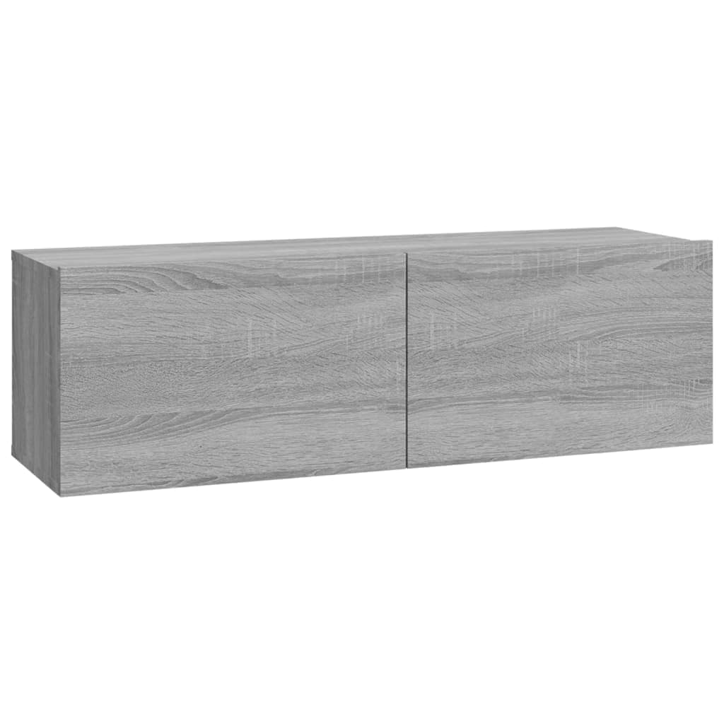 5 Piece TV Cabinet Set Grey Sonoma Engineered Wood