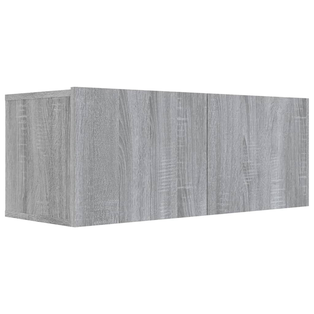 7 Piece TV Cabinet Set Grey Sonoma Engineered Wood