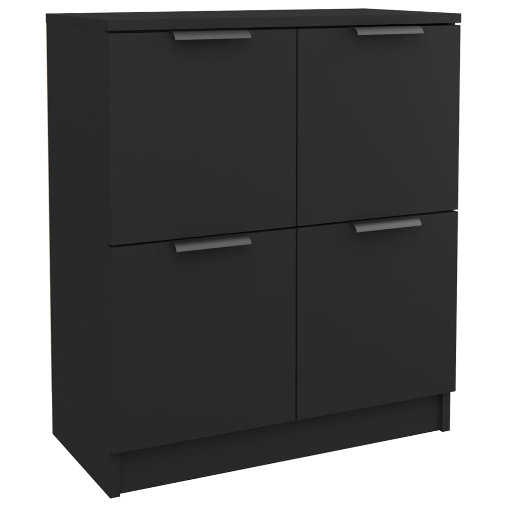 Sideboards 2 pcs Black 60x30x70 cm Engineered Wood