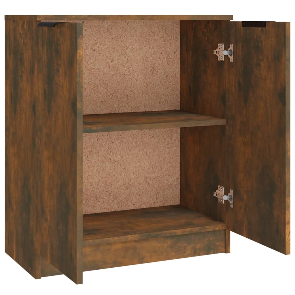 Sideboards 3 pcs Smoked Oak Engineered Wood