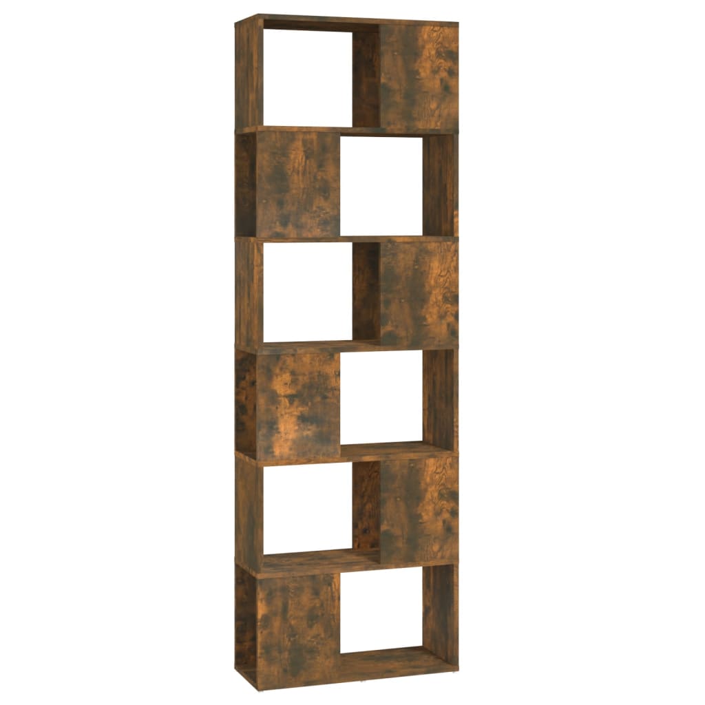 Modern Wooden Tall Open Bookcase Book Storage Cabinet Room Divider Wood