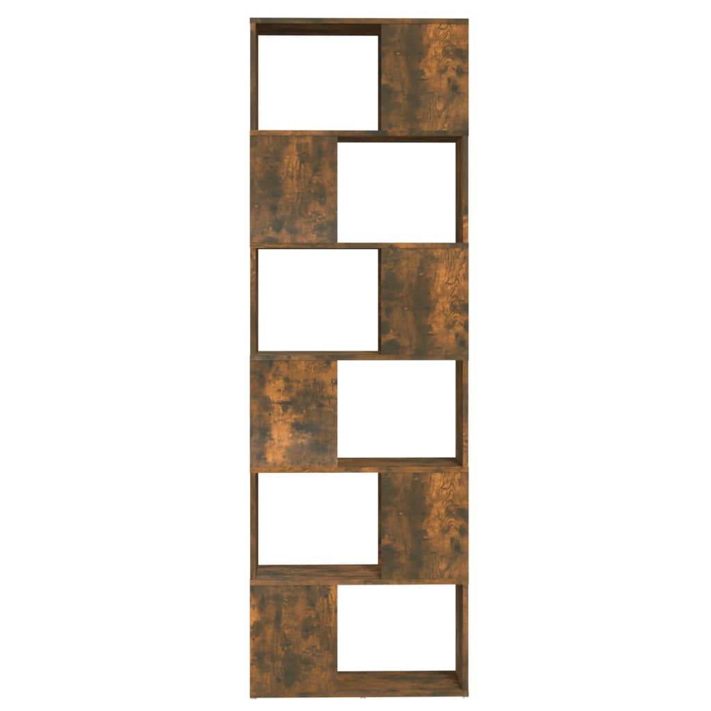 Modern Wooden Tall Open Bookcase Book Storage Cabinet Room Divider Wood