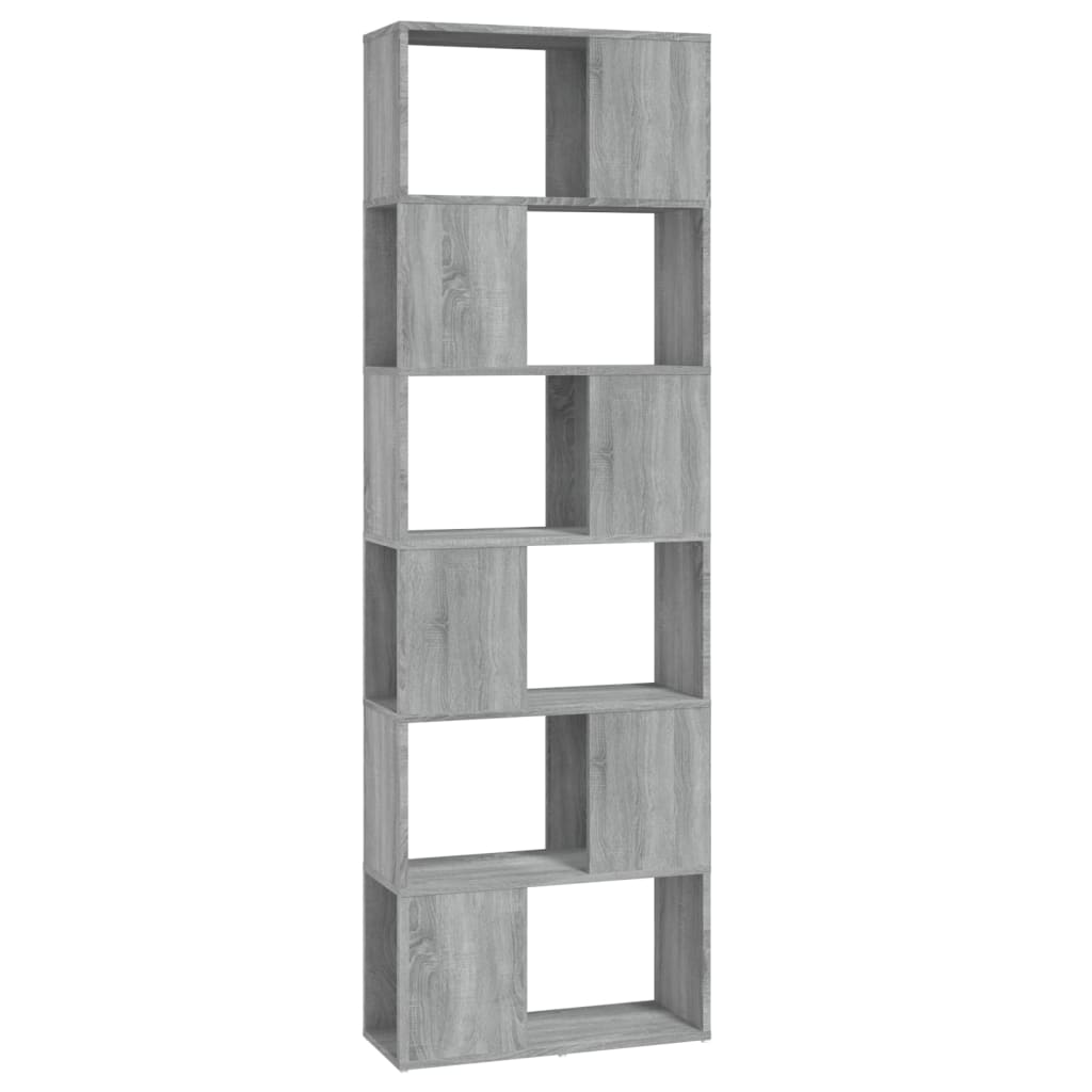 Modern Wooden Tall Open Bookcase Book Storage Cabinet Room Divider Wood