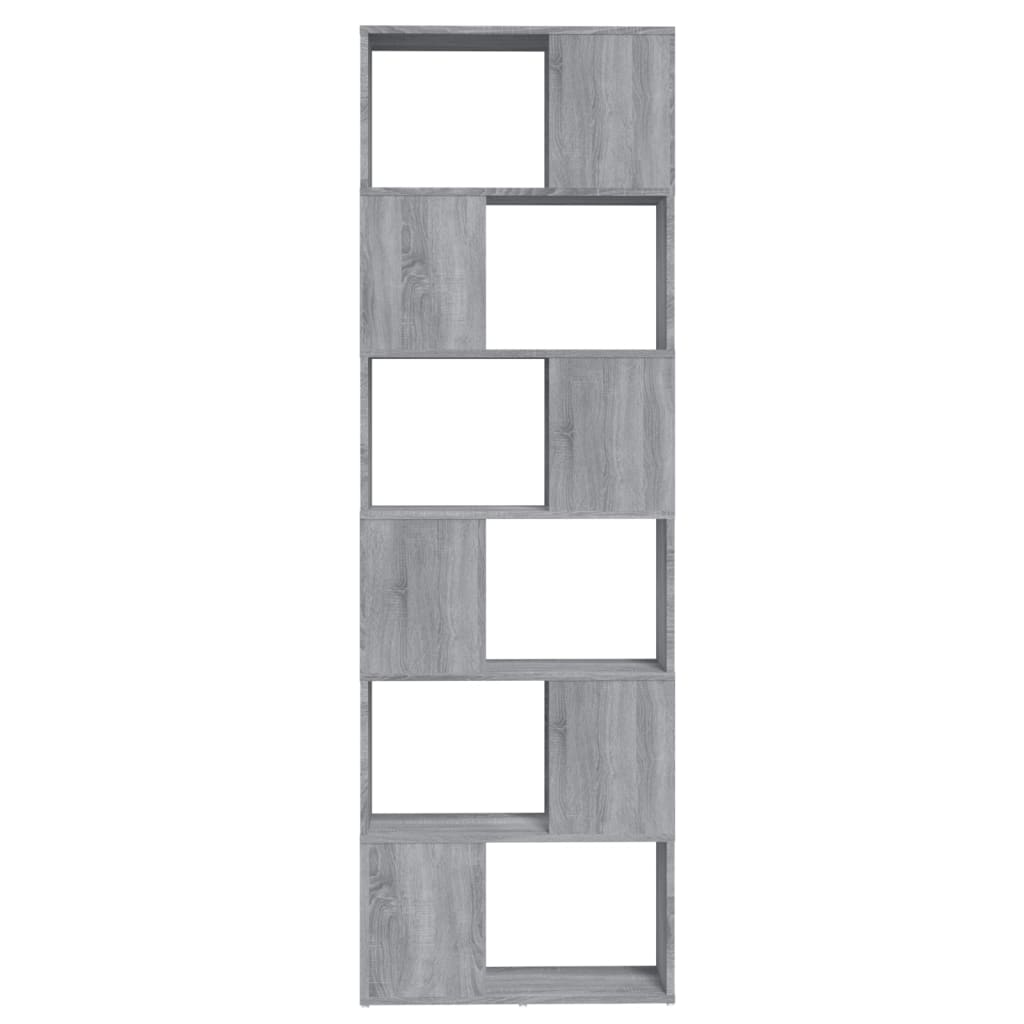 Modern Wooden Tall Open Bookcase Book Storage Cabinet Room Divider Wood