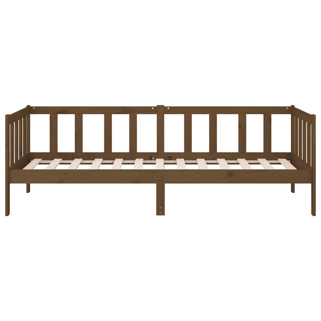 Day Bed without Mattress Honey Brown 80x200cm Solid Wood Pine