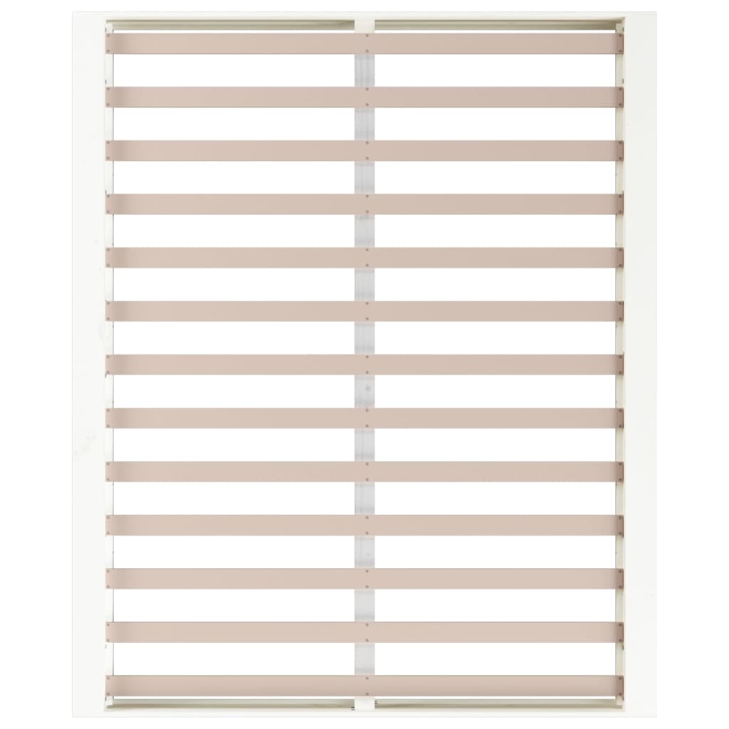 Bed Frame without Mattress White 150x200 cm King Size King Size Solid Wood