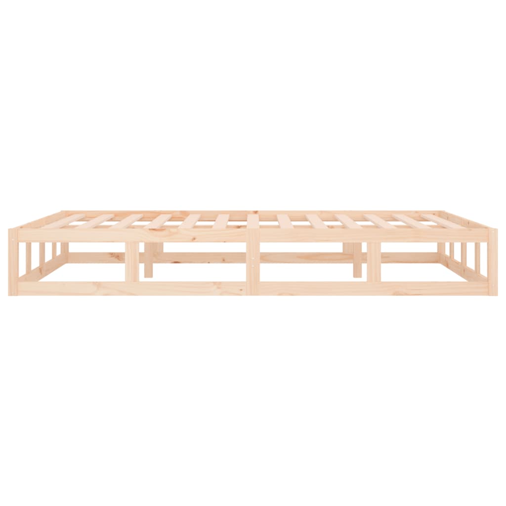 Bed Frame without Mattress 140x200 cm Solid Wood