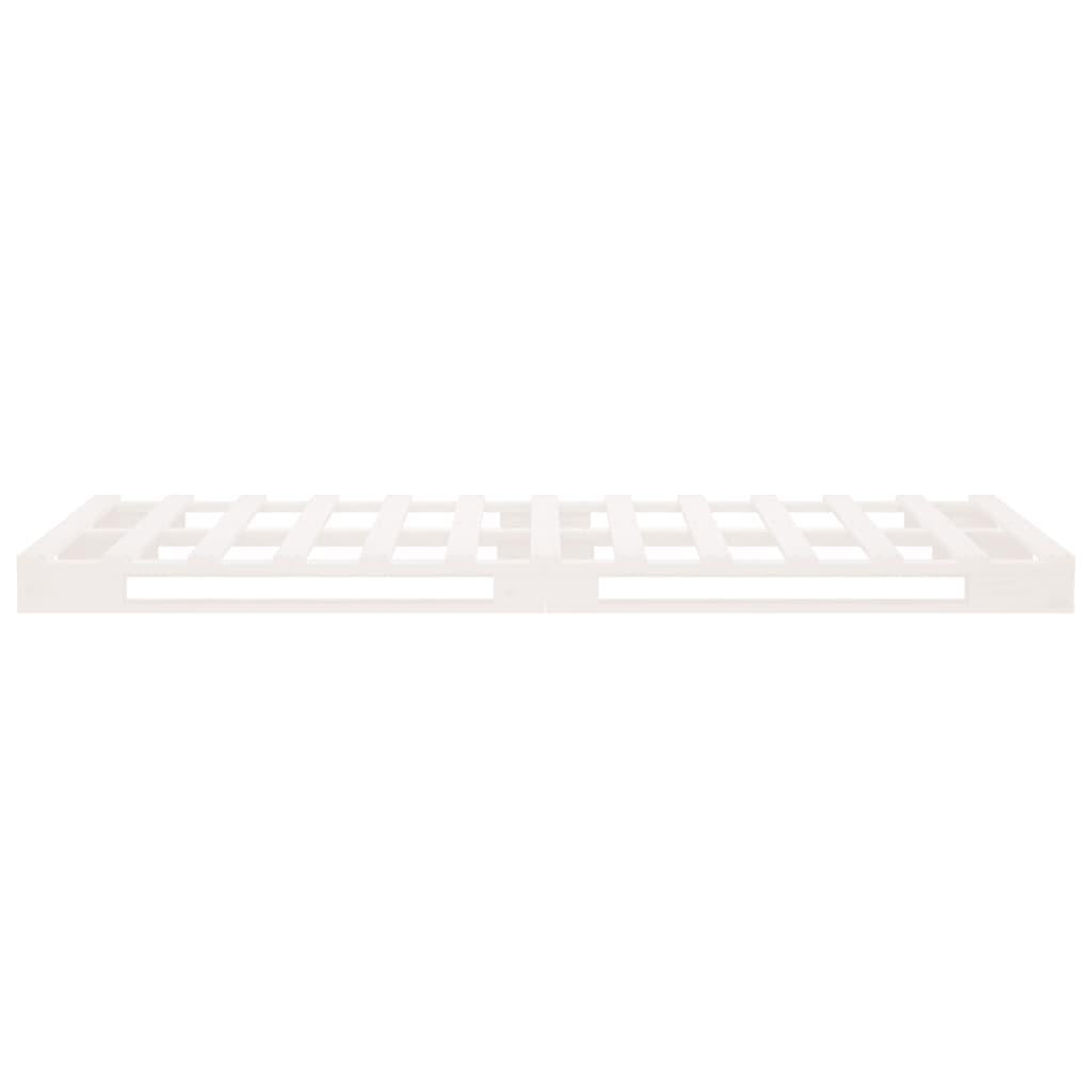 Pallet Bed without Mattress White 90x200 cm Solid Wood