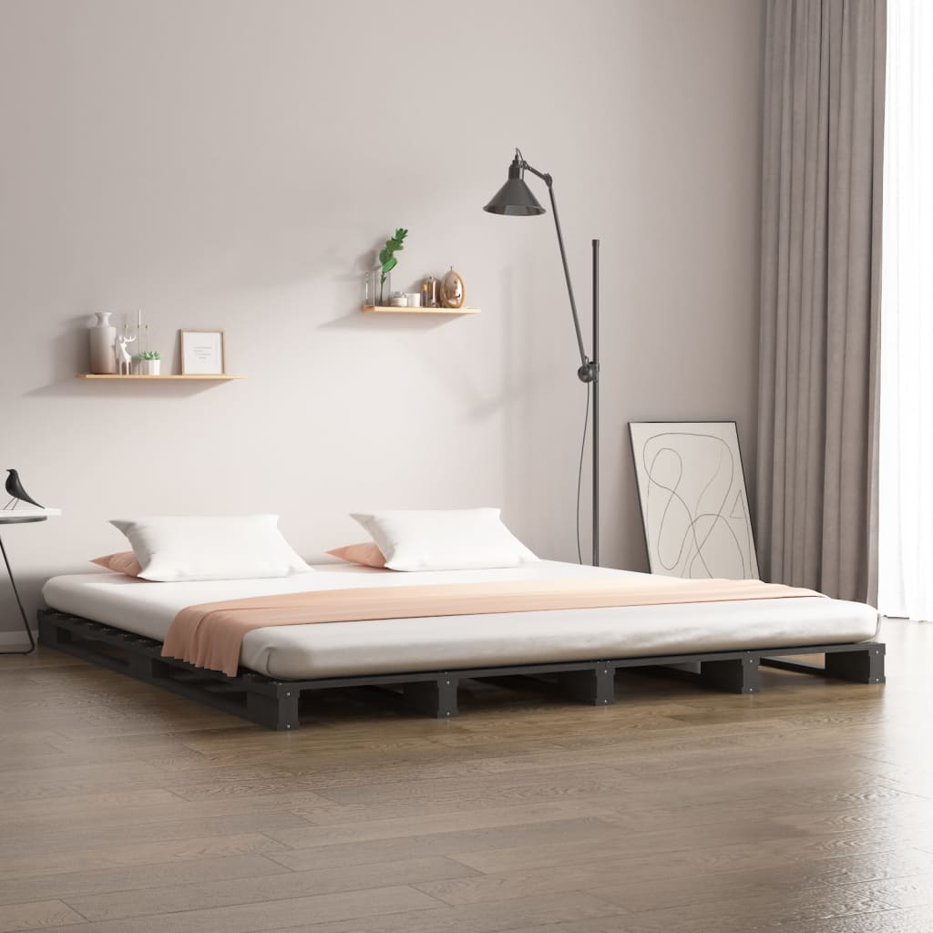 Pallet Bed Without Mattress Single Solid Wood
