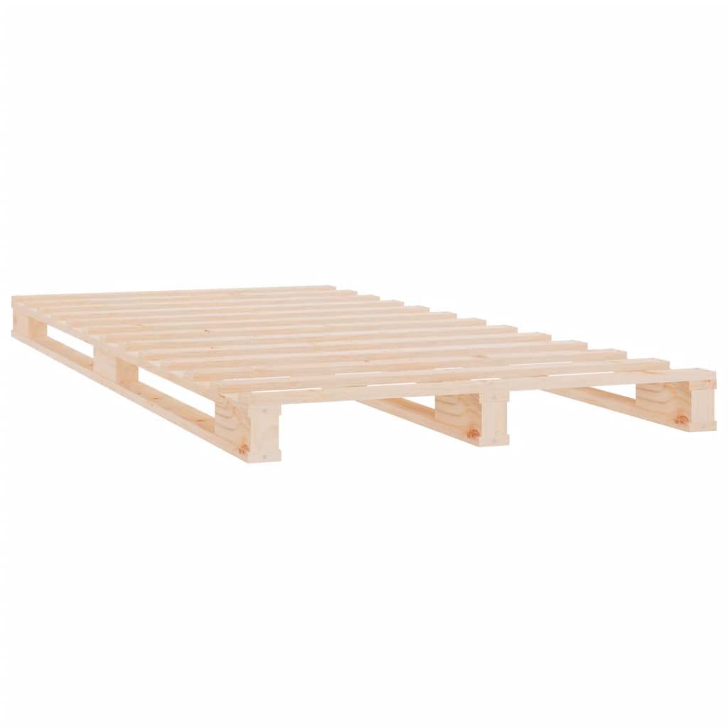 Pallet Bed without Mattress Small Single Solid Wood