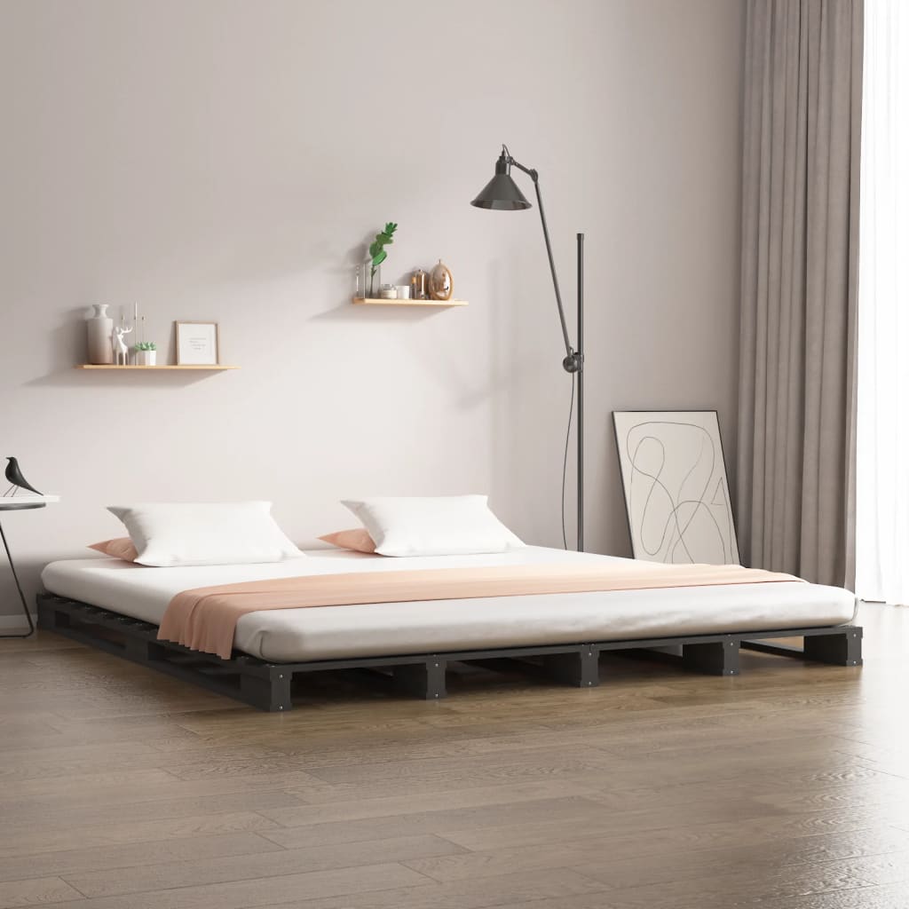 Pallet Bed Without Mattress Single Solid Wood