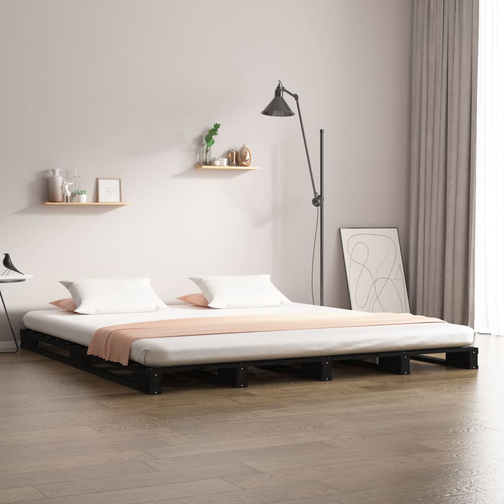 Pallet Bed Without Mattress Single Solid Wood