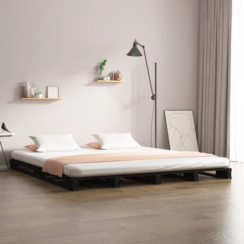 Pallet Bed Without Mattress Single Solid Wood
