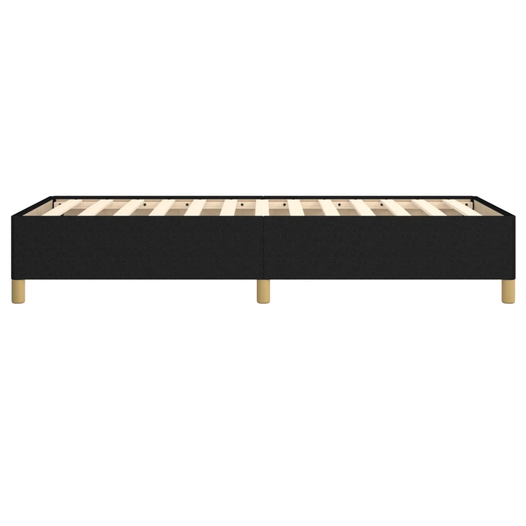Bed Frame without Mattress Black 90x190 cm Single Single Fabric
