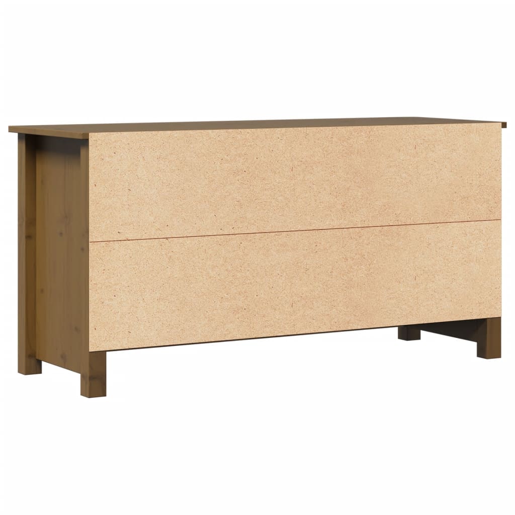 TV Cabinet Honey Brown 103x36.5x52 cm Solid Wood Pine