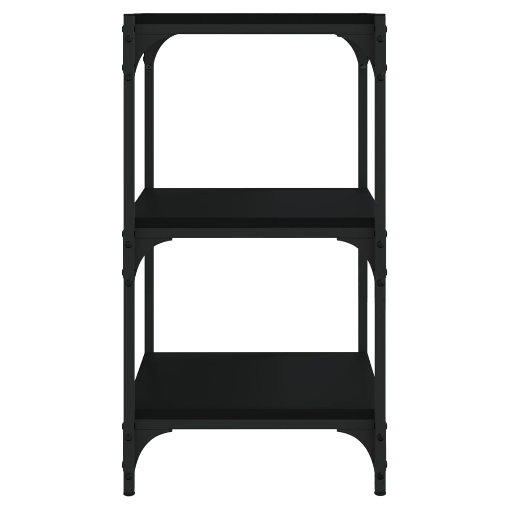 Book Cabinet Black 40x33x70.5 cm Engineered Wood and Steel
