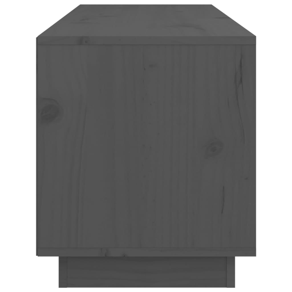 TV Cabinet Grey 105x34x40 cm Solid Wood Pine