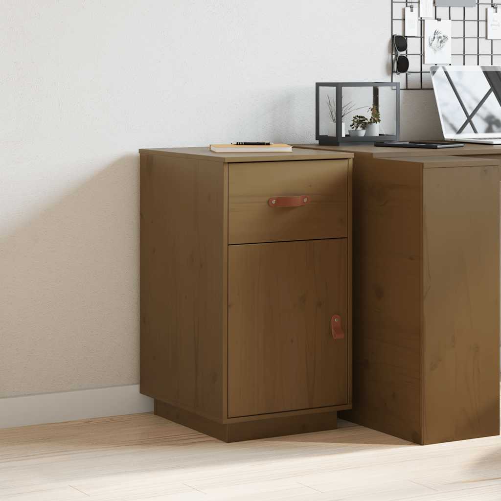 Desk Cabinet Honey Brown 40x50x75 cm Solid Wood Pine