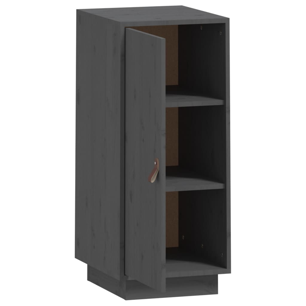 Sideboard Grey 34x40x75 cm Solid Wood Pine