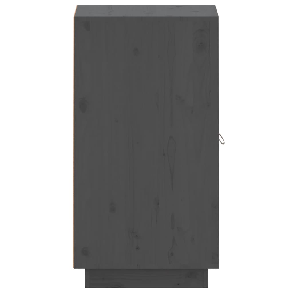 Sideboard Grey 34x40x75 cm Solid Wood Pine
