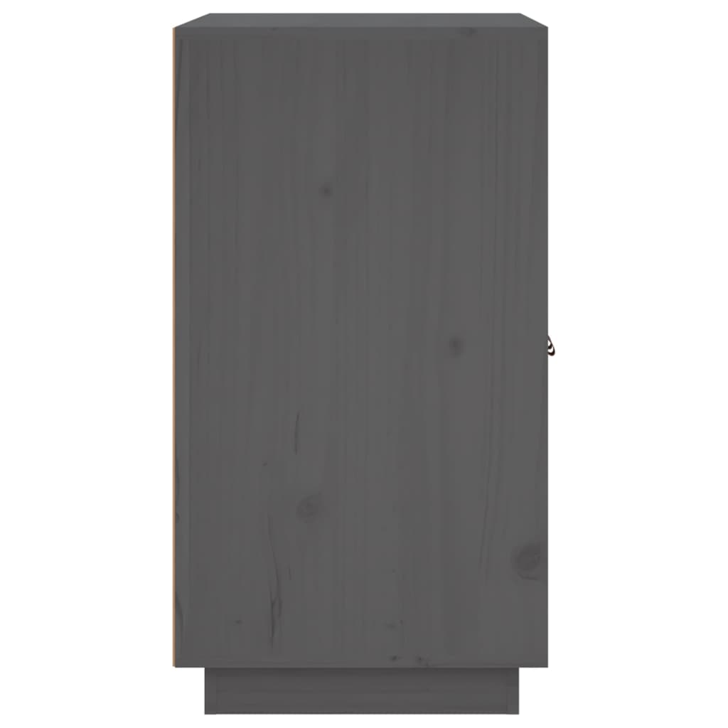 Sideboard Grey 65,5x40x75 cm Solid Wood Pine