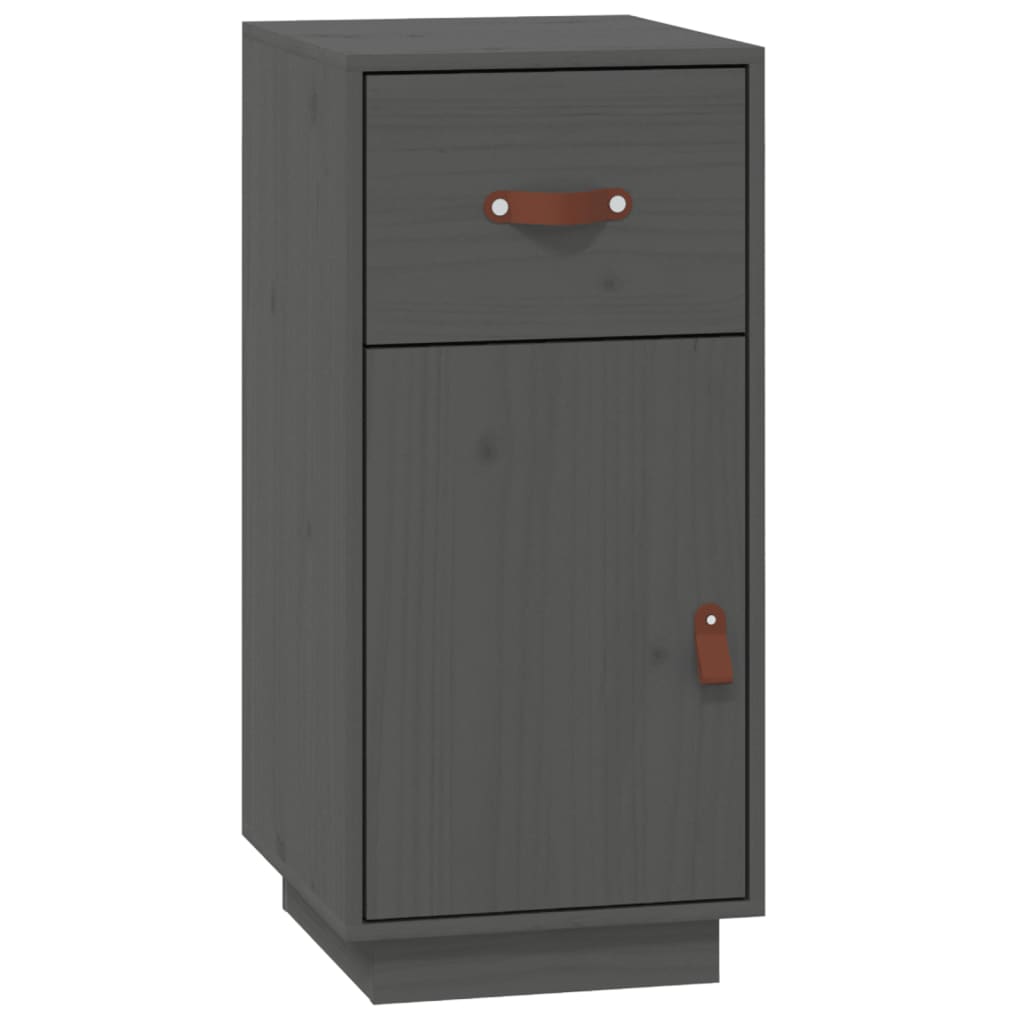Sideboard Grey 34x40x75 cm Solid Wood Pine