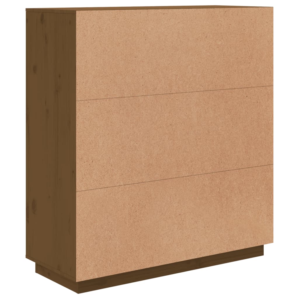 Highboard Honey Brown 100x40x108.5 cm Solid Wood Pine