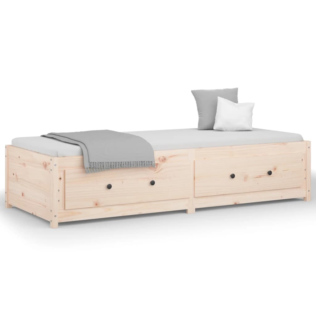 Day Bed without Mattress 90x190 cm Single Single Solid Wood Pine