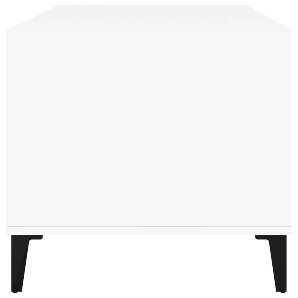 Coffee Table White 90x49x45 cm Engineered Wood