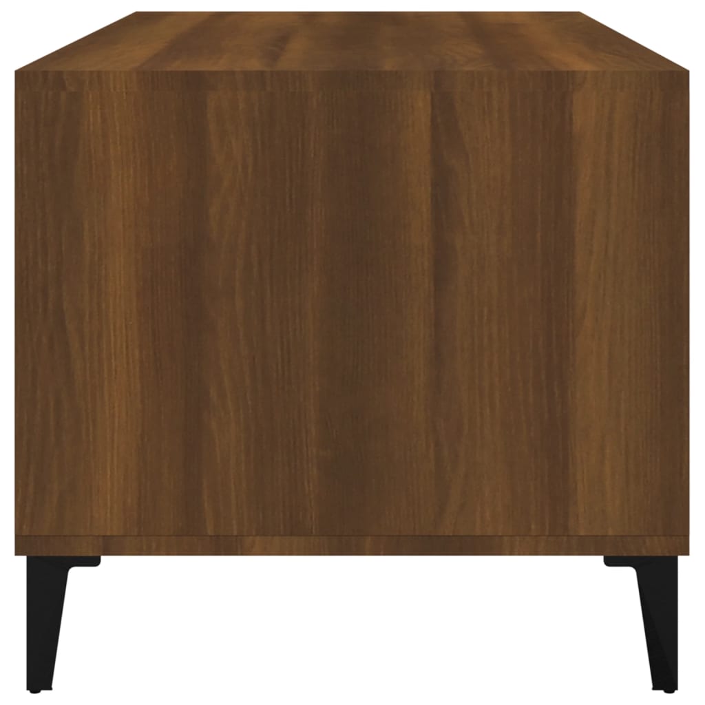 Coffee Table Brown Oak 90x49x45 cm Engineered Wood