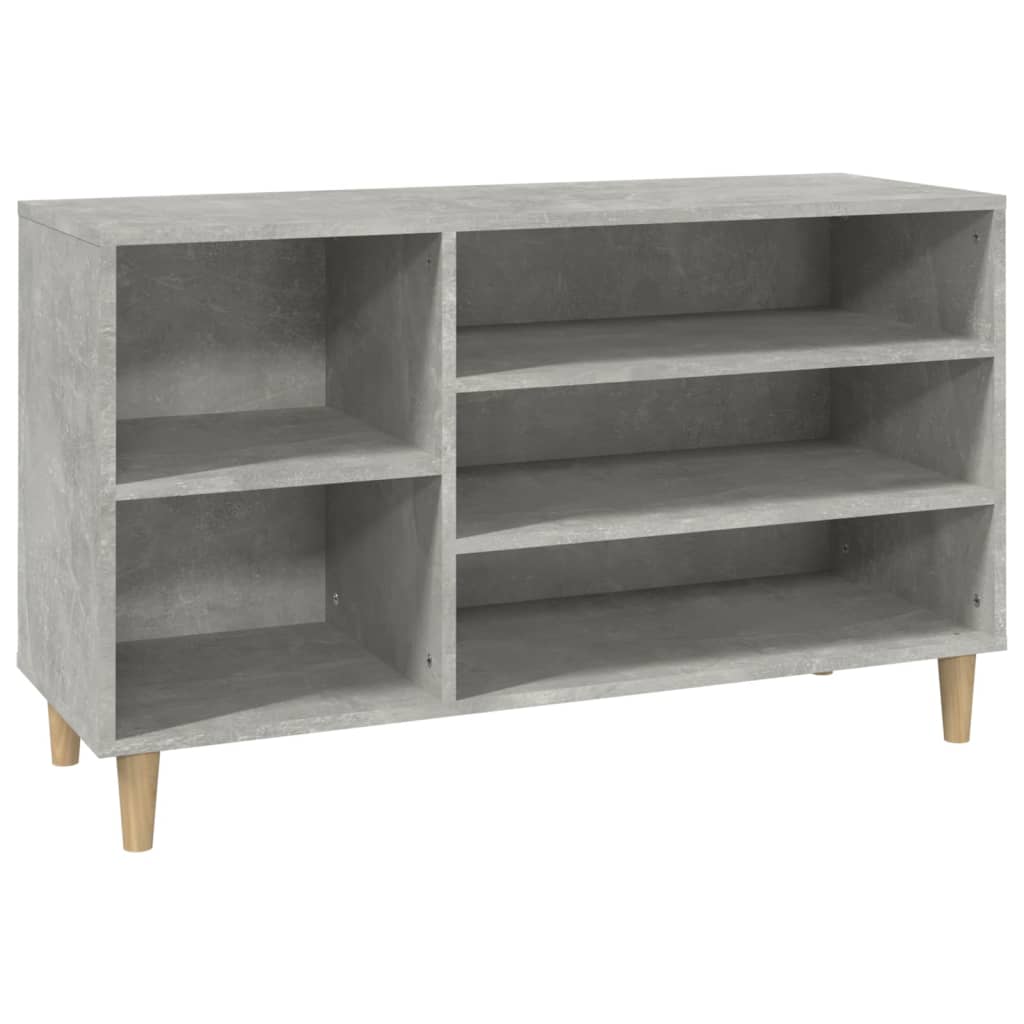 Modern Wooden Hallway Open Shoe Storage Cabinet Unit Organiser Wood Trainer Rack