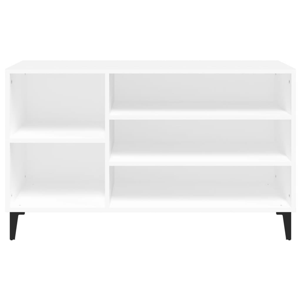 Modern Wooden Hallway Shoe Storage Cabinet Unit Organiser With Open Shelves