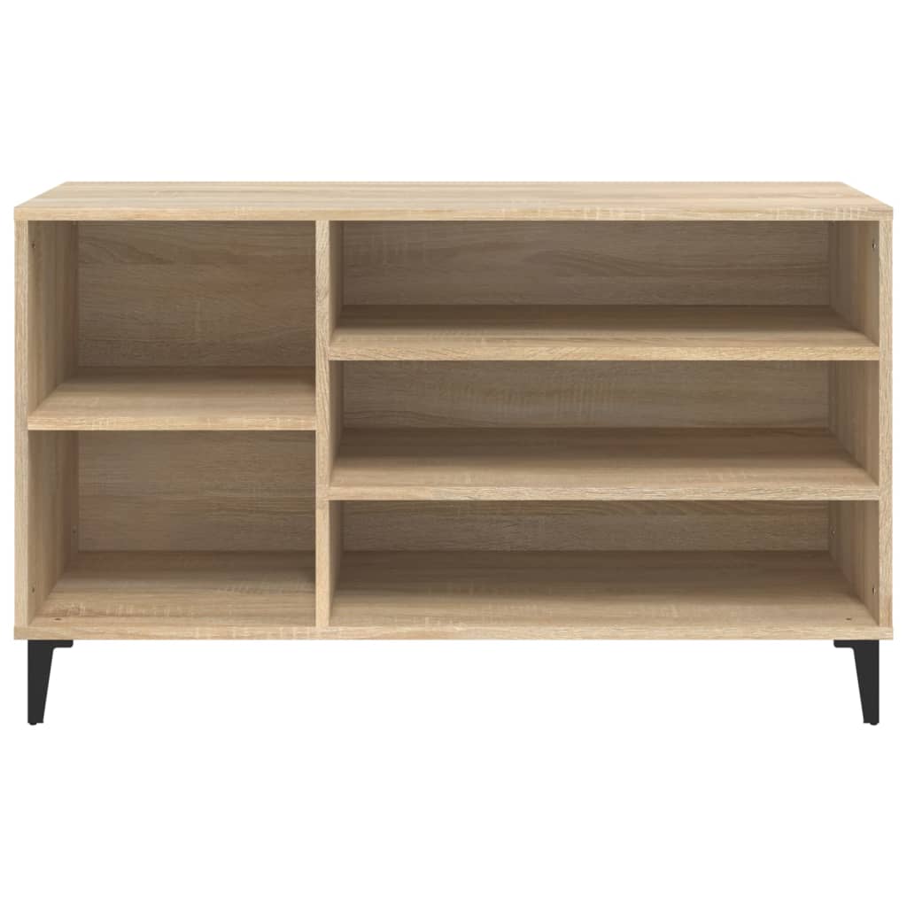 Modern Wooden Hallway Shoe Storage Cabinet Unit Organiser With Open Shelves