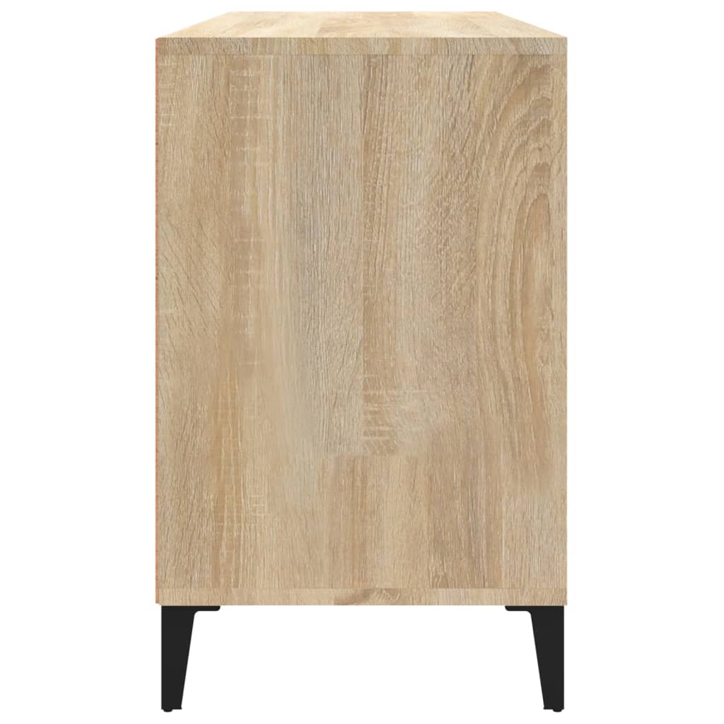 Modern Wooden Hallway Shoe Storage Cabinet Unit Organiser With Open Shelves