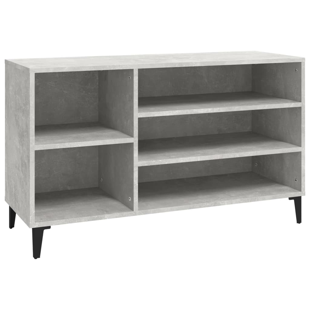 Modern Wooden Hallway Shoe Storage Cabinet Unit Organiser With Open Shelves