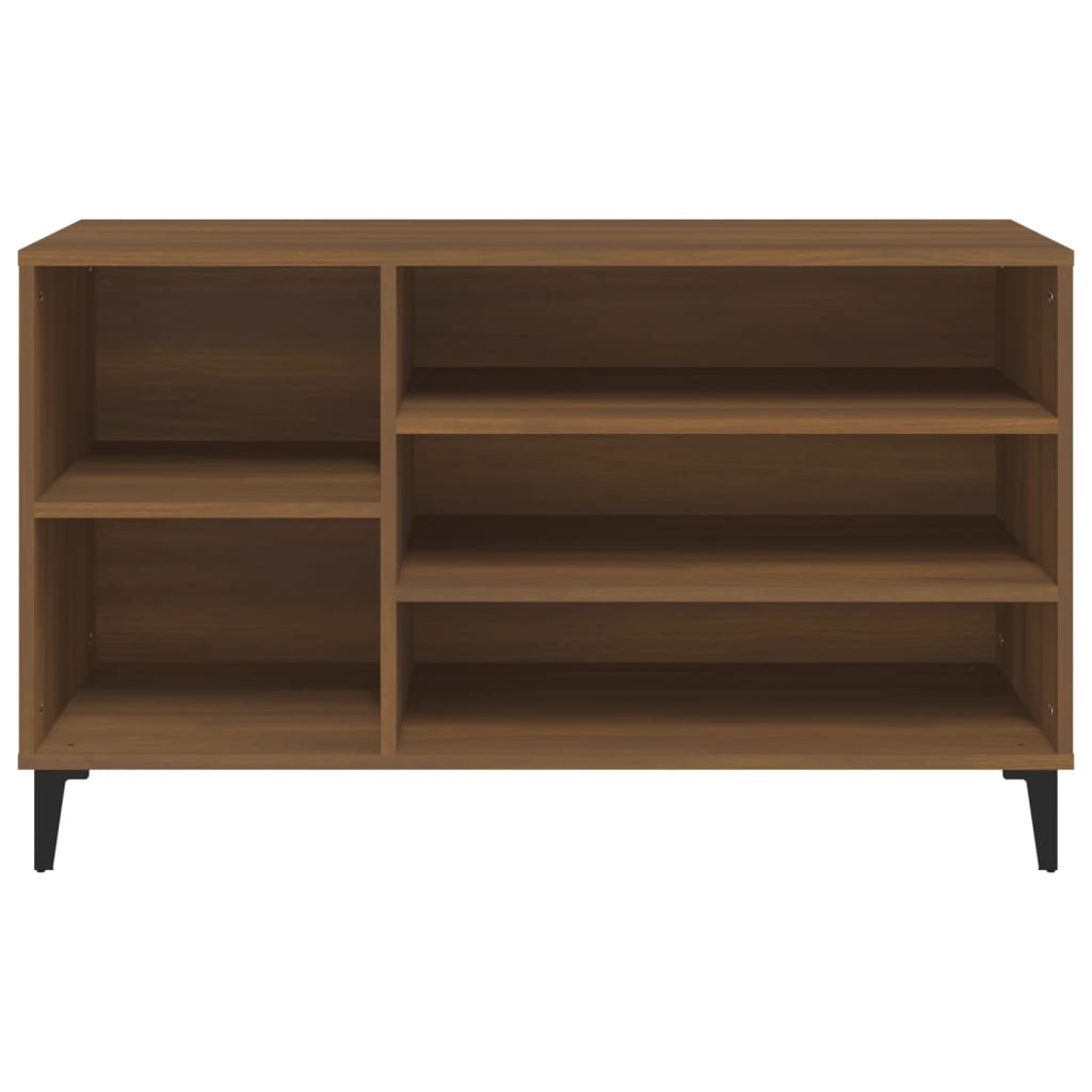 Modern Wooden Hallway Shoe Storage Cabinet Unit Organiser With Open Shelves