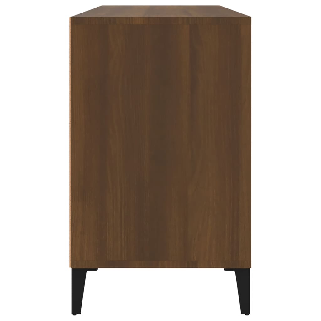 Modern Wooden Hallway Shoe Storage Cabinet Unit Organiser With Open Shelves