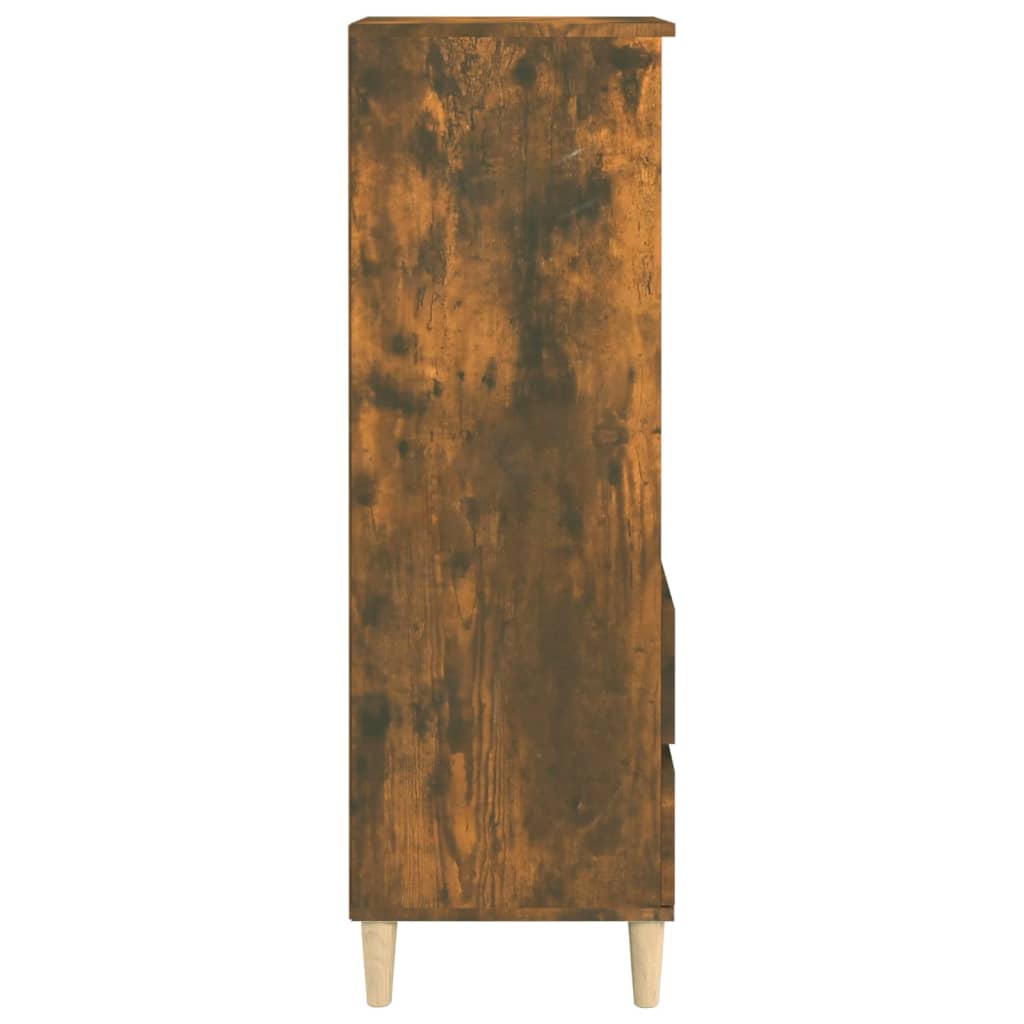 Highboard Smoked Oak 40x36x110 cm Engineered Wood
