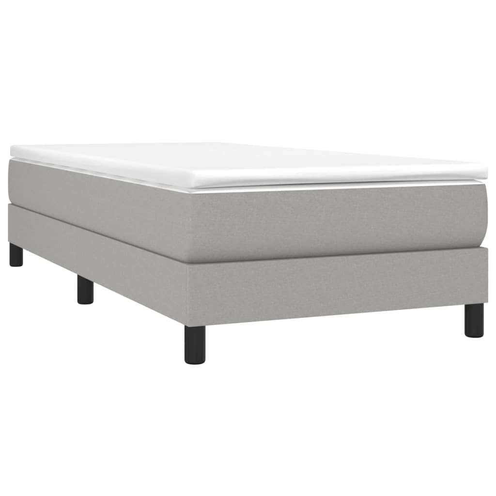 Bed Frame without Mattress Light Grey Single Fabric (UK/IE/FI/NO only)